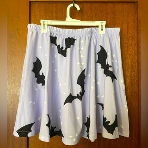 Spooky lavender and bat circle skirt. Worn once!